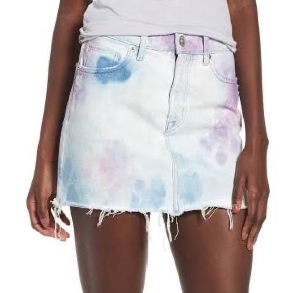 Hudson Tie Dye Viper Mini Skirt - 28 - NWT - Picture 1 of 5